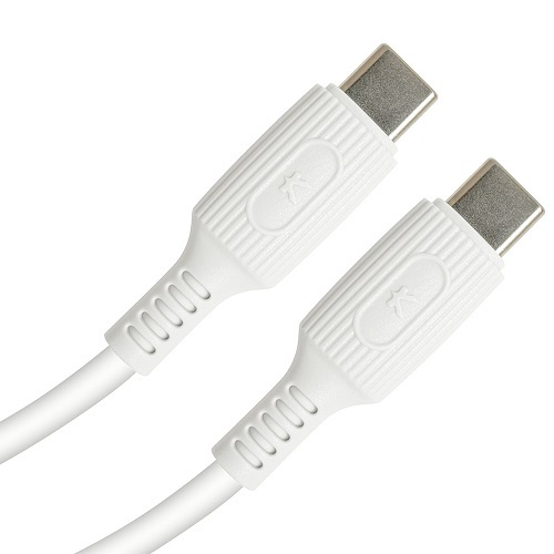 京ハヤ<br>型番：JKYCC120WH<br>USB C to C ケーブル 1.2m スノー ホワイト
