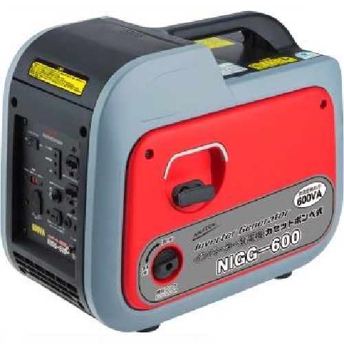 ナカトミ<br>型番：NIGG-600<br>インバーター発電機（ｶｾｯﾄﾎﾞﾝﾍﾞ式）