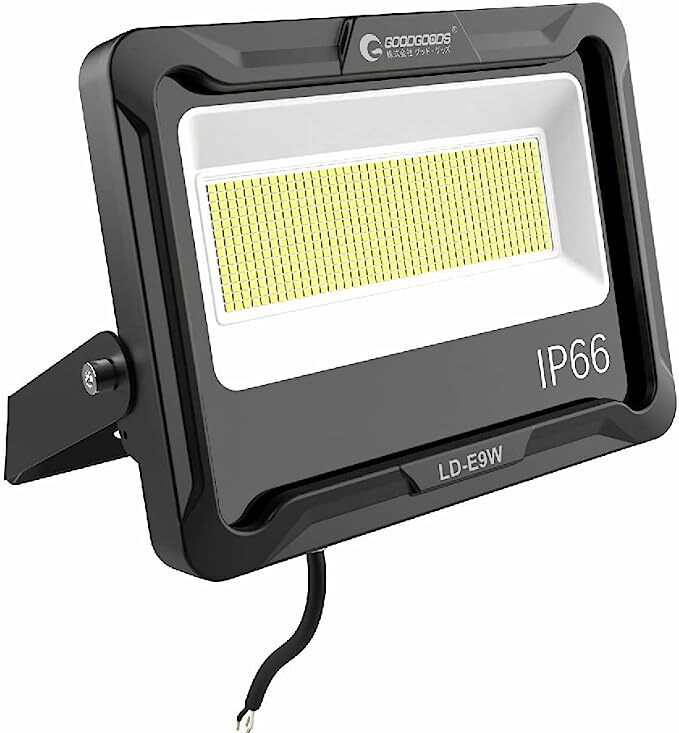 グッド・グッズ<br>型番：LD-E9W<br>LED投光器 100W 17000LM 耐熱 耐震 通気弁