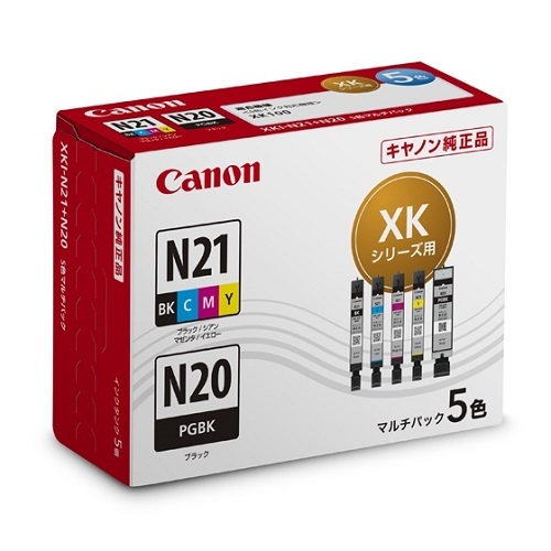キヤノン<br>型番：XKI-N21+N20/5MP<br>XK100 用 インクカートリッジ